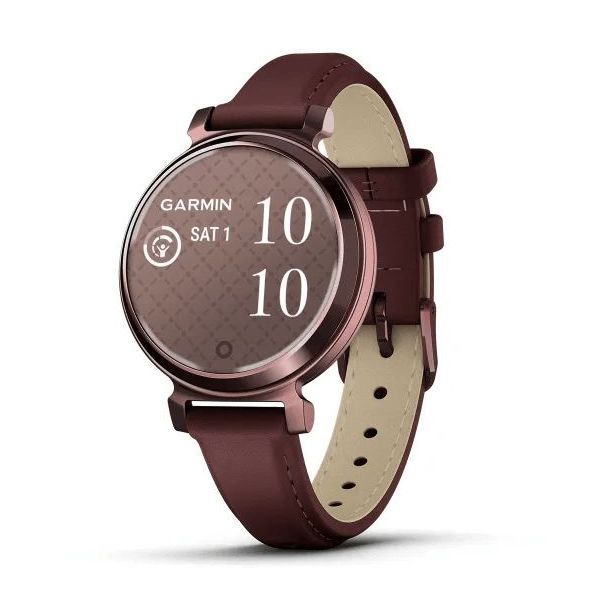 Garmin Lily 2 Classic Fitness Smartwatch - Dark Bronze With Mulberry Leather Band
