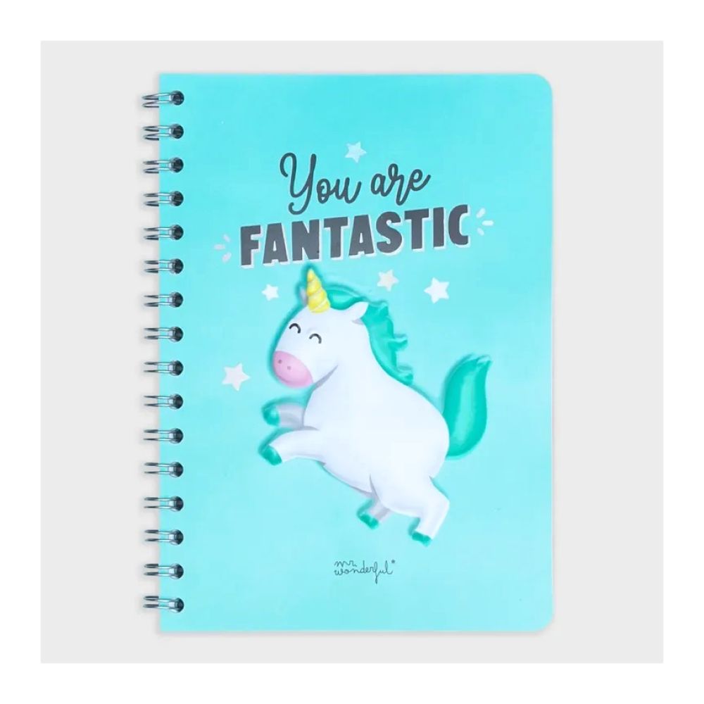 Mr. Wonderful A5 Notebook Unicorn - You Are Fantastic