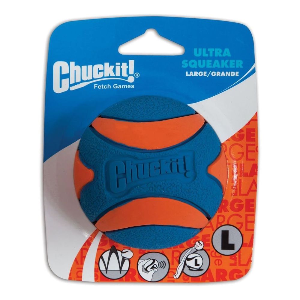 Chuckit! Dog Toy Ultra Squeaker Ball - Large (1 Pack)