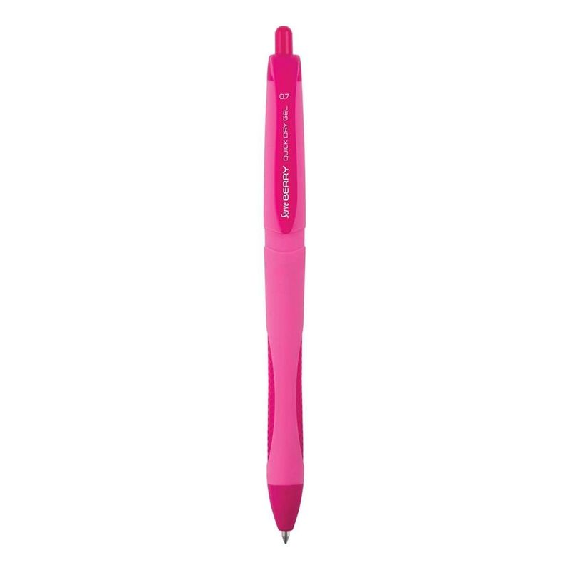 قلم جل سريع الجفاف Serve Berry - وردي باستيل - 0.7 مم