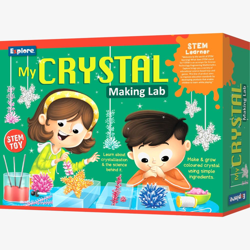 Eksploe Stem Learner DIY Science Kit - My Crystal Making Lab