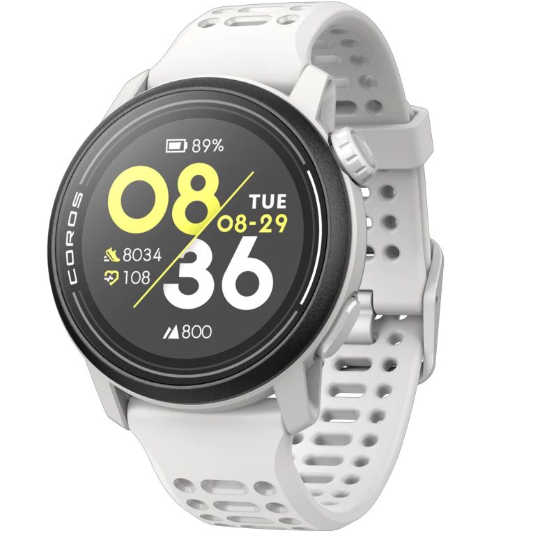 Coros Pace 3 GPS Sport Smartwatch With Silicone Band - White