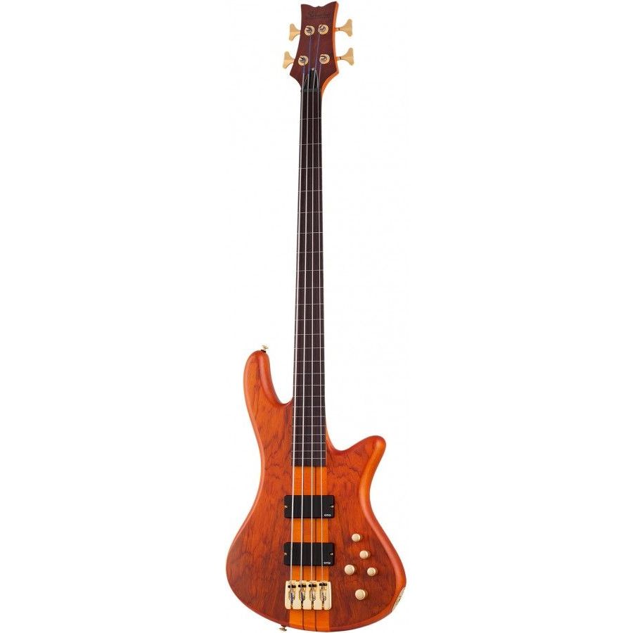Schecter 2750 Stiletto Studio 4FL Bass Guitar - Honey Satin