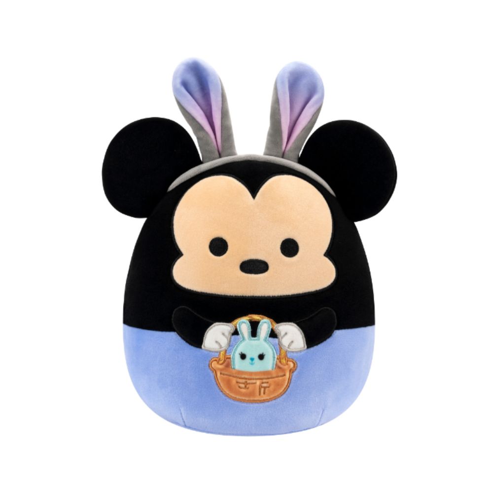 Squishmallows Disney Mickey In Blue Pants Bunny Ears 8-Inch Plush Toy