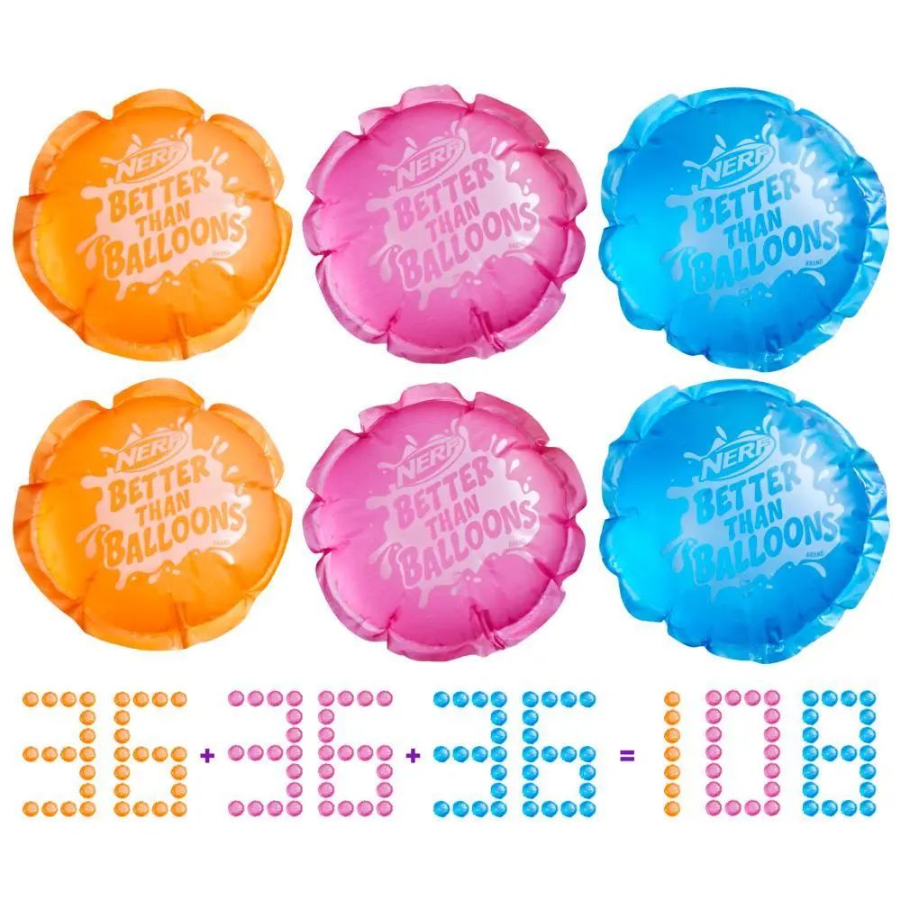 Nerf Better Than Balloons 108 Water Pods Pack