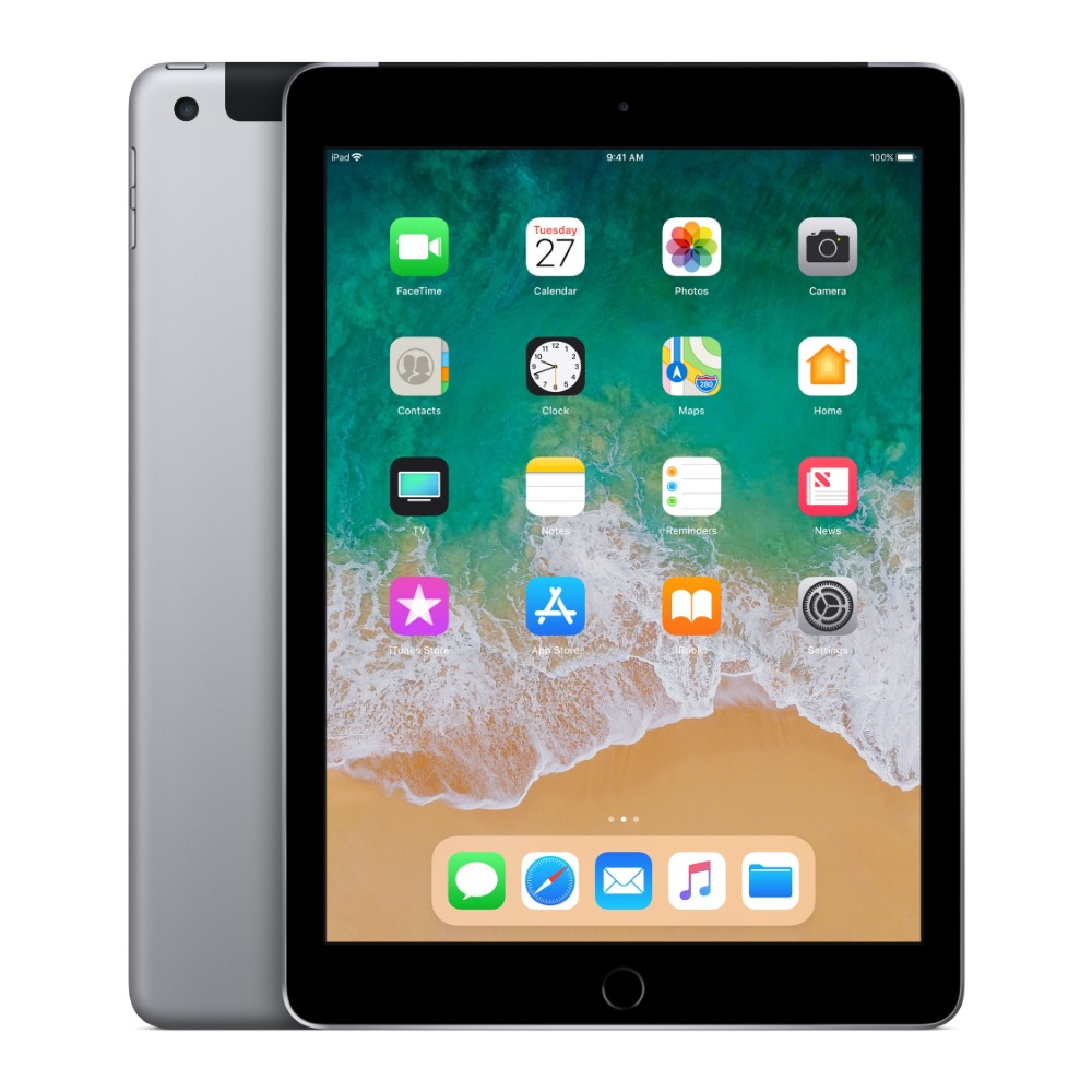 Apple iPad 9.7-Inch 32GB Wi-Fi + Cellular Space Grey (With Facetime) Tablet