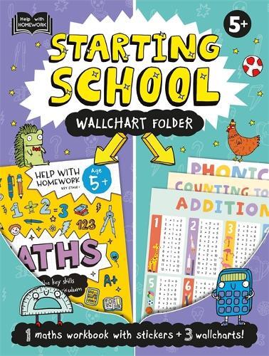 Help With Homework: 5+ Starting School Wallchart Folder Kids Activity Book | Igloo
