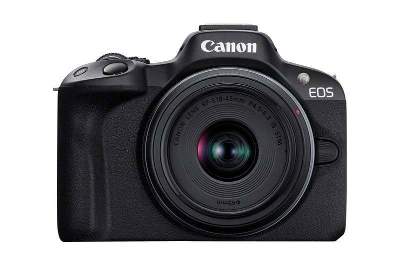 Canon EOS R50 Mirrorless Camera Black + RF-S 18-45mm F4.5-6.3 IS STM Lens